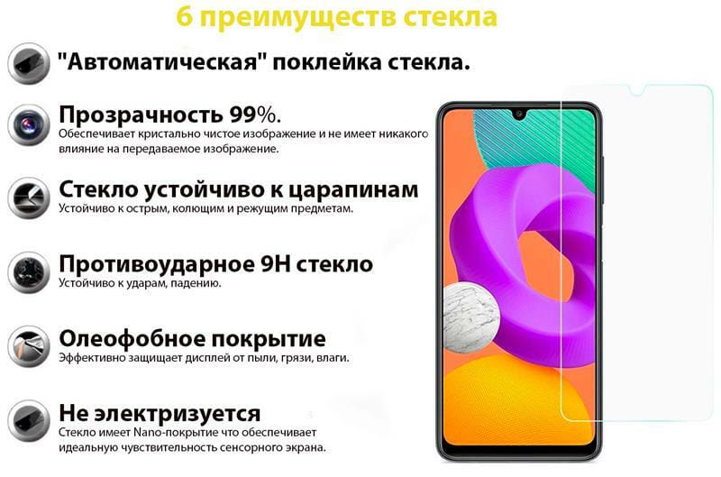 Защитное стекло BeCover для Samsung Galaxy M22 SM-M225 (706908)