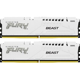Модуль пам`яті DDR5 2х32GB/5600 Kingston Fury Beast White (KF556C40BWK2-64)