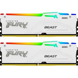 Модуль памяти DDR5 2х32GB/5200 Kingston Fury Beast RGB White (KF552C40BWAK2-64)