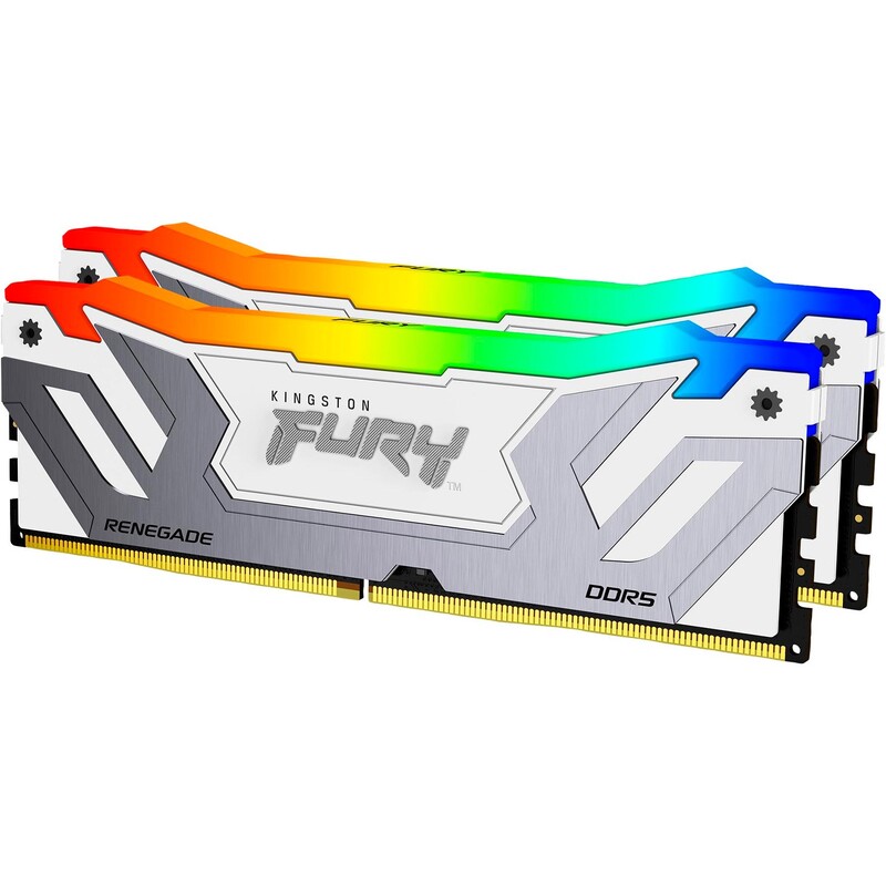 Модуль памяти DDR5 2х24GB/8400 Kingston Fury Renegade RGB Silver/White (KF584CU40RWAK2-48)
