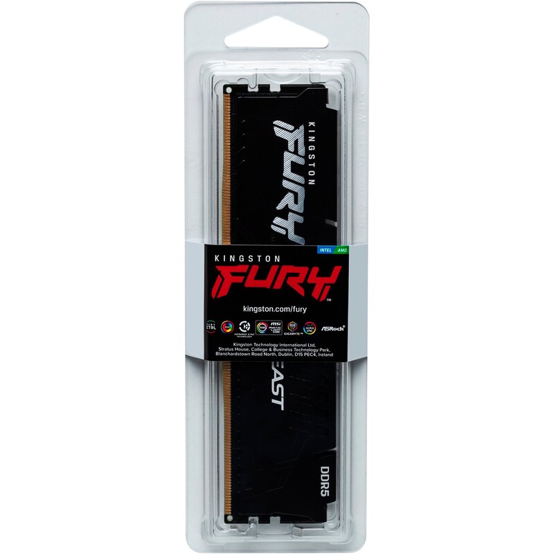 Модуль памяти DDR5 8GB/6000 Kingston Fury Beast Black (KF560C36BBE-8)