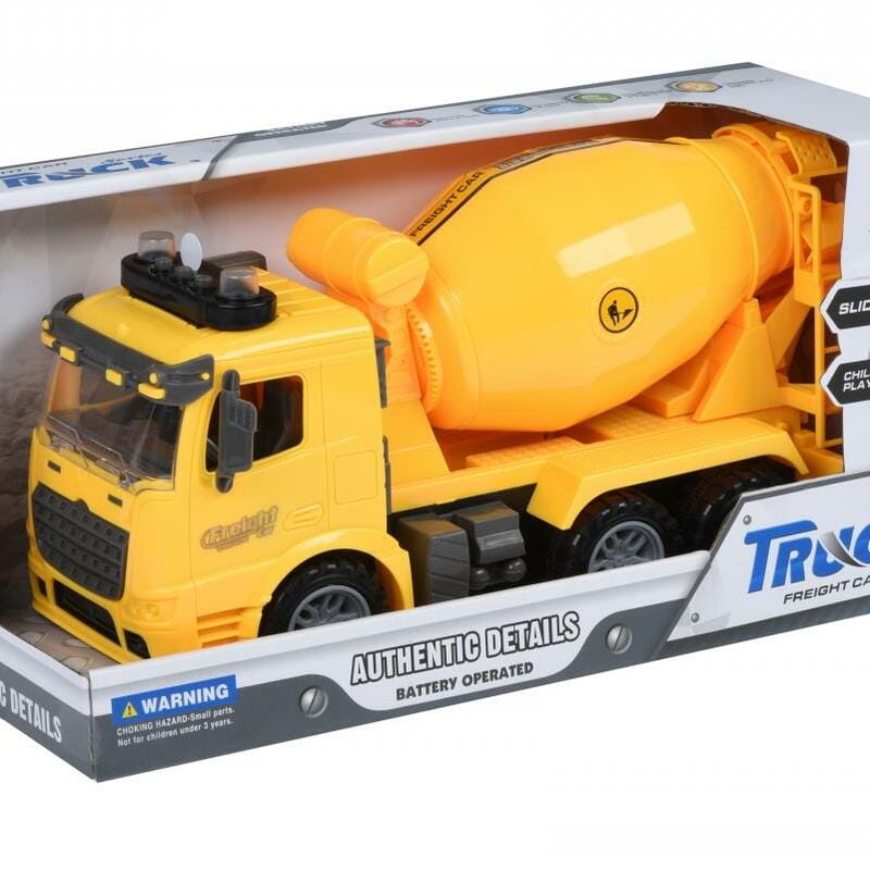 Машинка Same Toy Truck Бетономешалка желтая со светом и звуком (98-612AUt-2)
