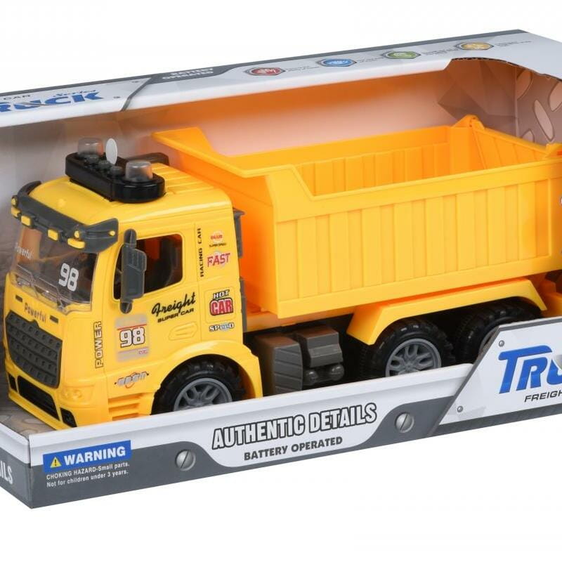 Машинка Same Toy Truck Самосвал желтый со светом и звуком (98-614AUt-1)
