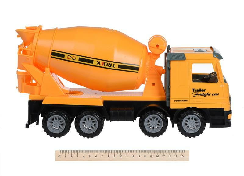 Машинка Same Toy Truck Бетонозмішувач жовтий з бульдозером (98-88Ut-2)
