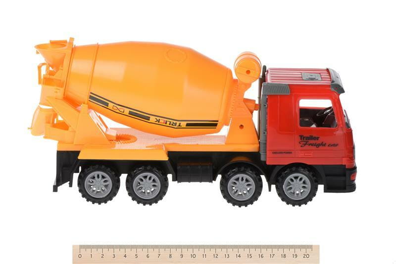 Машинка Same Toy Truck Бетономешалка красная с бульдозером (98-88Ut-1)