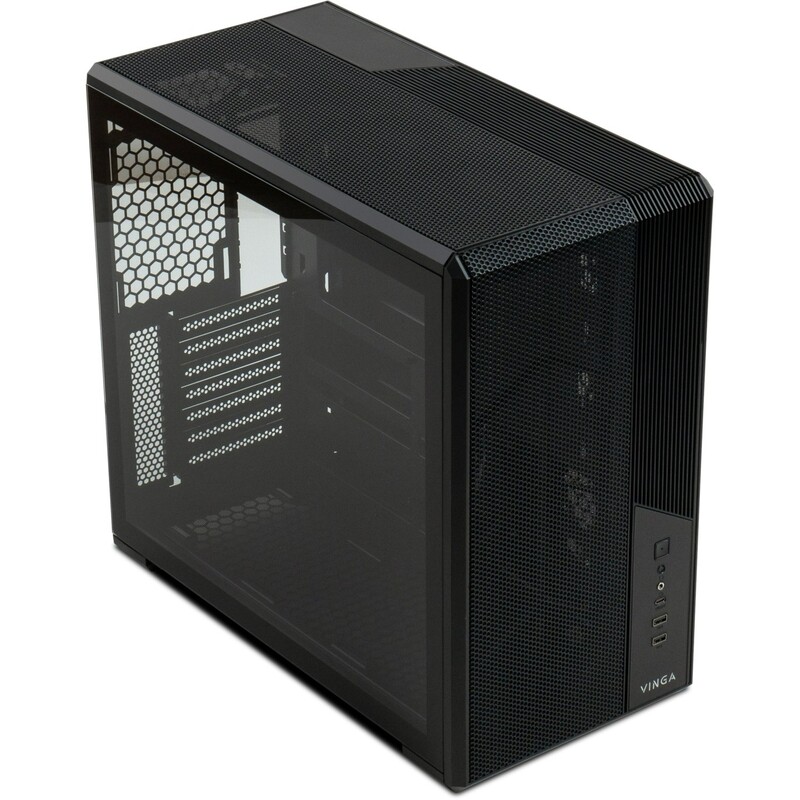 Корпус Vinga Eclipse Black без БП