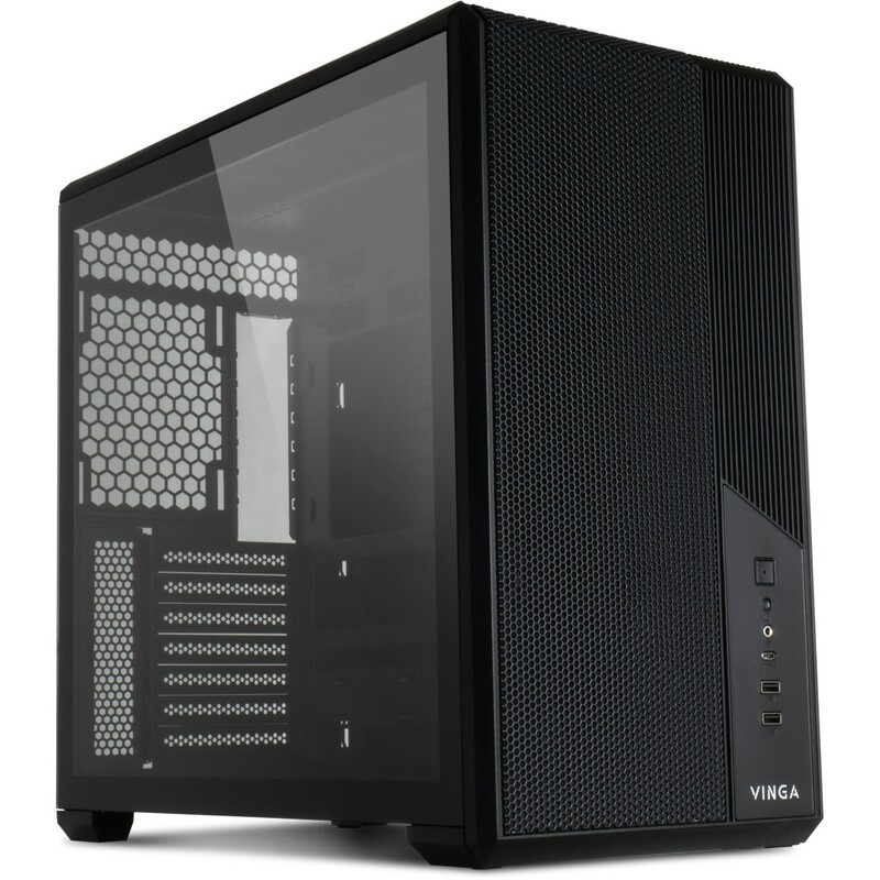 Корпус Vinga Eclipse Black без БП