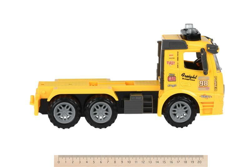Машинка Same Toy Truck Тягач с трактором желтый со светом и звуком (98-615AUt-1)