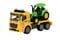 Фото - Машинка Same Toy Truck Тягач жовтий з трактором зі світлом і звуком (98-615AUt-1) | click.ua
