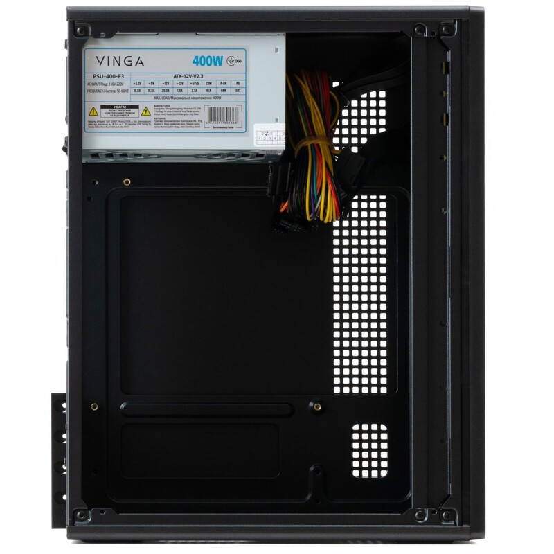 Корпус Vinga CS119B 400 W Black