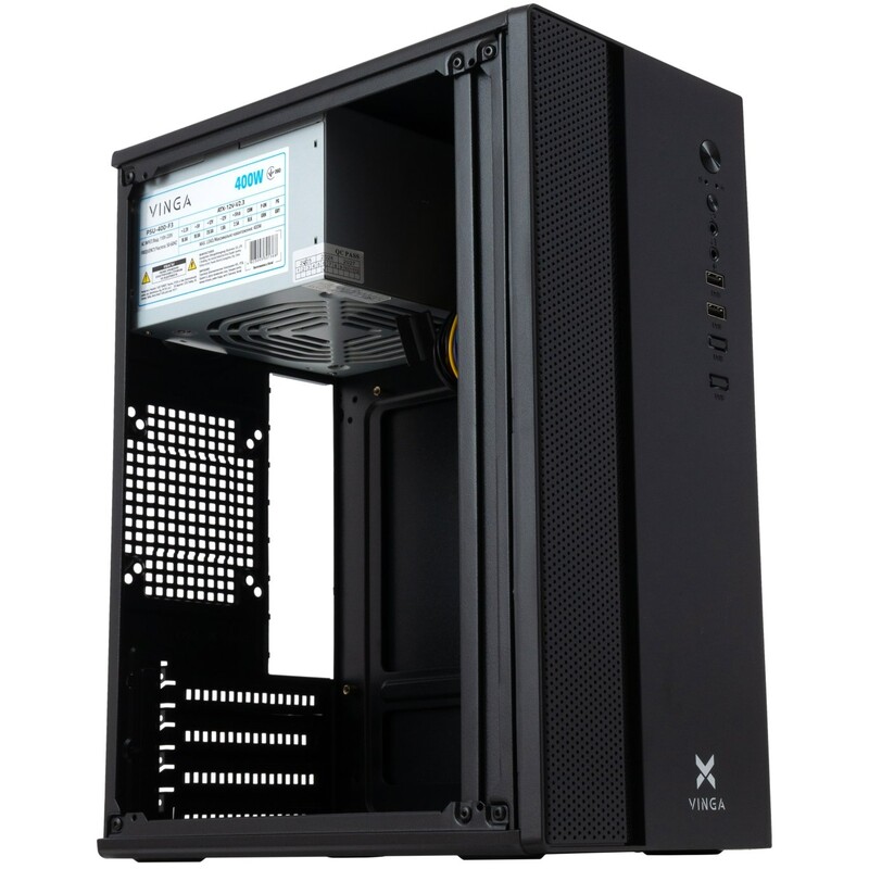 Корпус Vinga CS119B 400 W Black