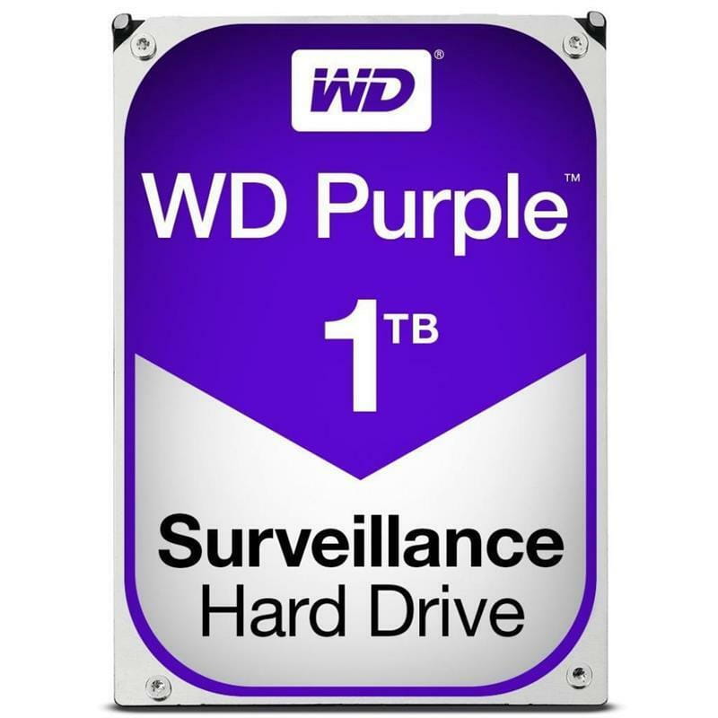 Накопитель HDD SATA 1.0TB WD Purple 5400rpm 64MB (WD10PURZ)