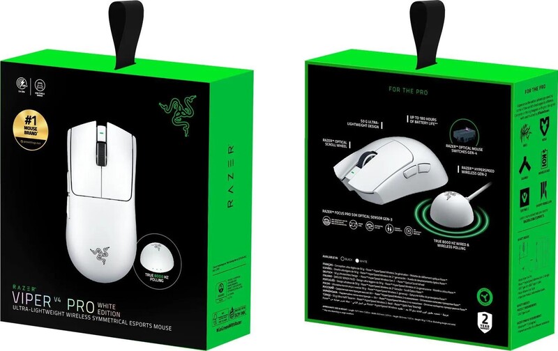 Миша бездротова Razer Viper V4 Pro Wireless White (RZ01-05630200-R3G1)