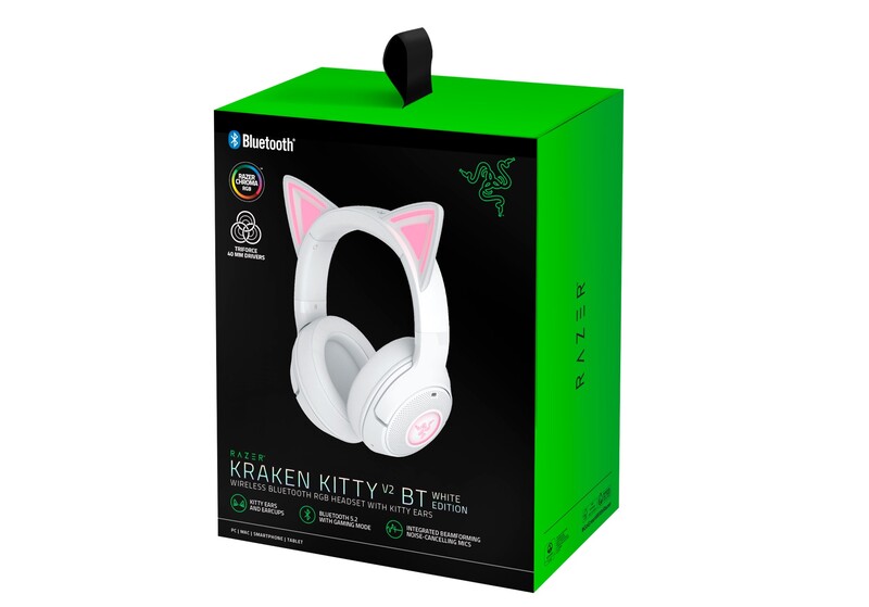 Bluetooth-гарнітура Razer Kraken Kitty V2 BT White (RZ04-04860600-R3M1)
