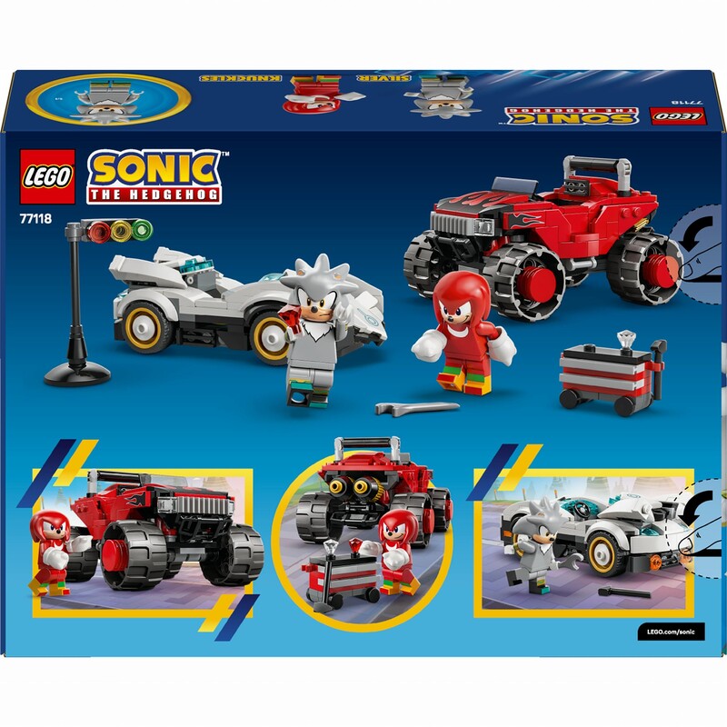 Конструктор LEGO Sonic Автомобиль Сильвера vs. монстр Наклза (77118)