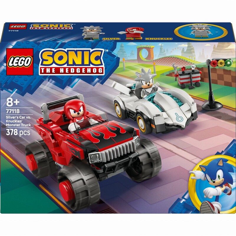 Конструктор LEGO Sonic Автомобиль Сильвера vs. монстр Наклза (77118)