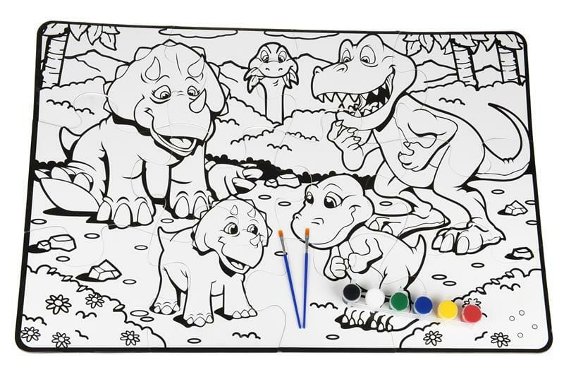 Пазл-раскраска Same Toy Динозавры (2101Ut)