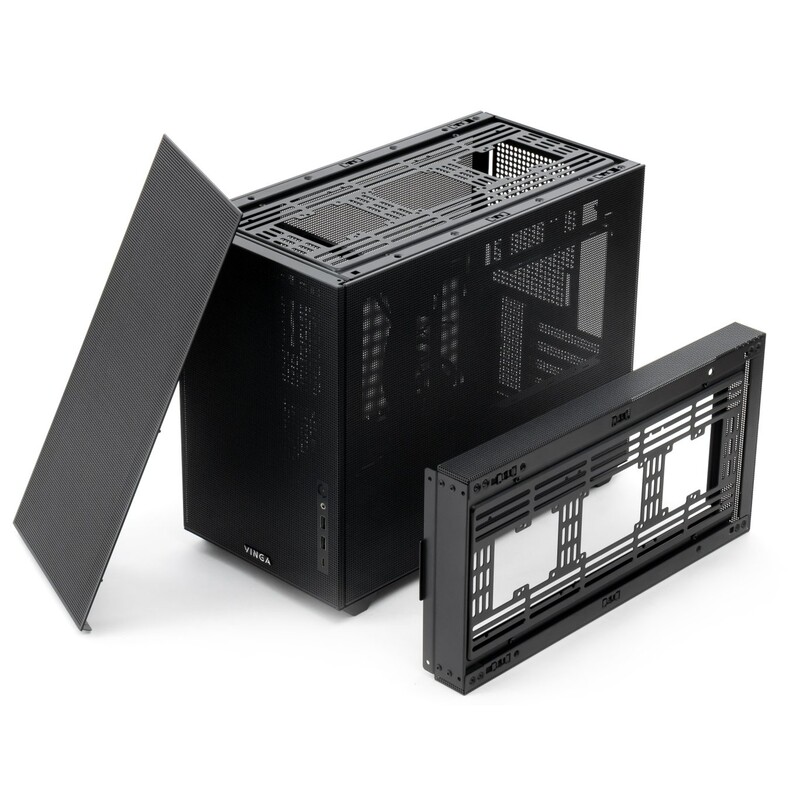 Корпус Vinga Glacier Black без БП