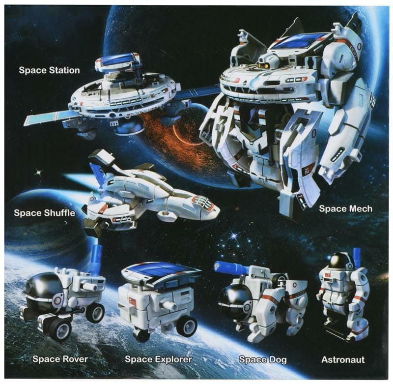 Робот-конструктор Same Toy Космический флот 7 в 1 на сонячній батареї (2117UT)