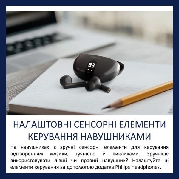 Bluetooth-гарнітура TWS Philips TAT2520 Black