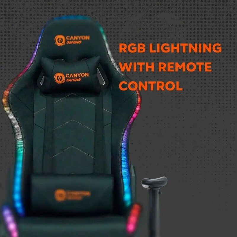 Крісло для геймерів Canyon Irida RGBCH03 RGB Black (CNS-RGBCH03)