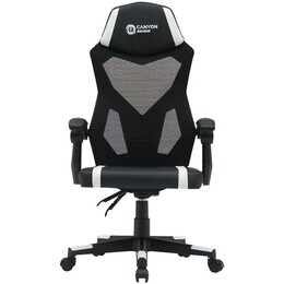 Крісло для геймерів Canyon Flow MCH01 Mesh Black/White (CNE-MCH01W)