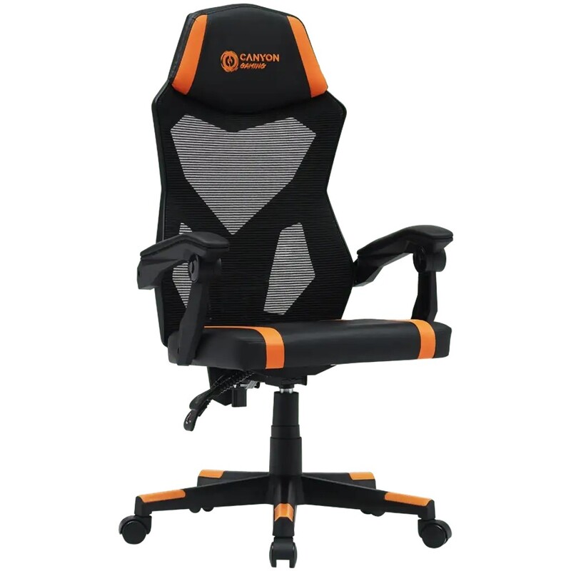 Кресло для геймеров Canyon Flow MCH01 Mesh Black/Red (CNE-MCH01R)