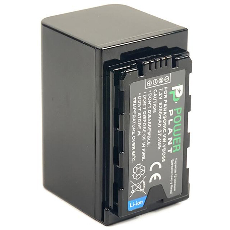 Аккумулятор PowerPlant Panasonic VW-VBD58 5200mAh (CB970087)