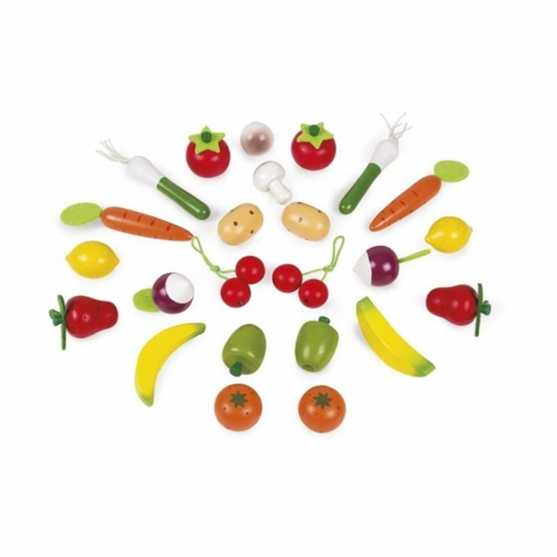 Игровой набор Janod Корзина с овощами и фруктами (J05620)