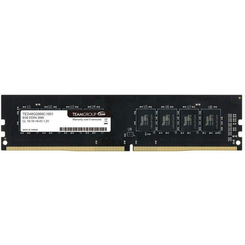 Модуль памяти DDR4 8GB/2666 Team Elite (TED48G2666C1901)