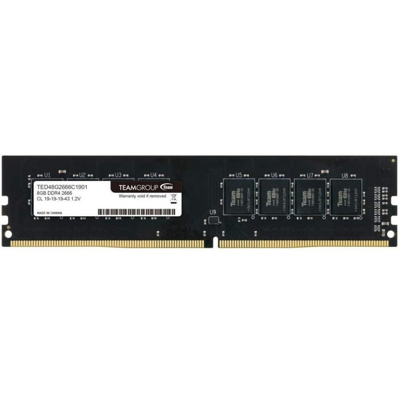 Модуль памяти DDR4 8GB/2666 Team Elite (TED48G2666C1901)