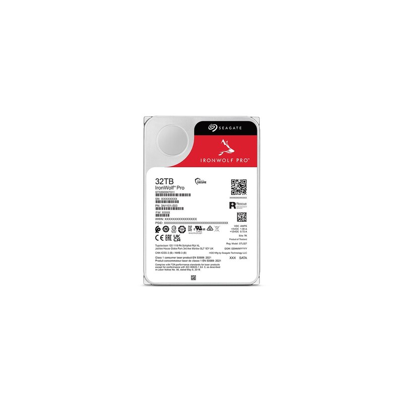 Накопичувач HDD SATA 32TB Seagate IronWolf Pro 7200rpm 512MB (ST32000NT000)