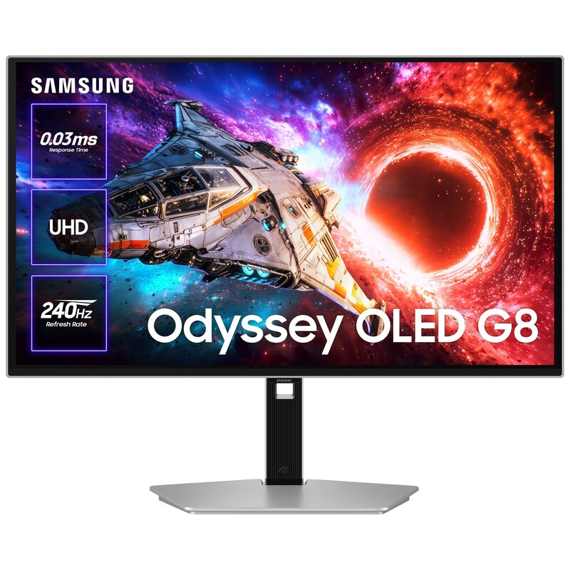 Монитор Samsung 32" Odyssey Gaming G80SH (LS32HG802SIXUA) OLED Silver 240Hz