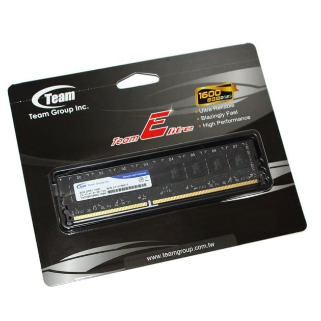 Модуль памяти DDR3 8GB/1600 Team Elite (TED38G1600C1101)