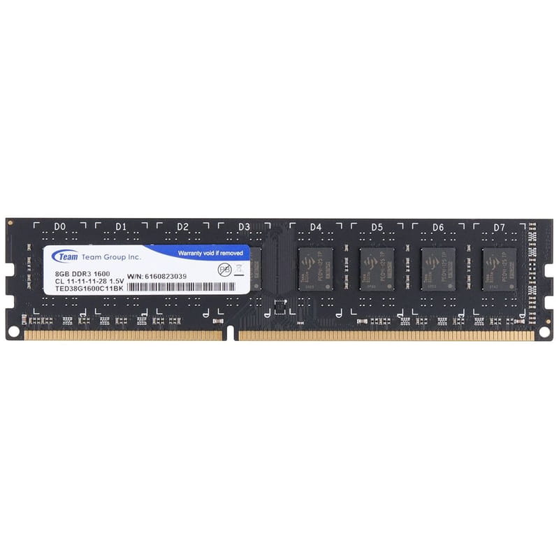 Модуль памяти DDR3 8GB/1600 Team Elite (TED38G1600C1101)