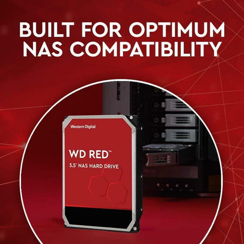Накопичувач HDD SATA 4.0TB WD Red 5400rpm 256MB (WD40EFAX)