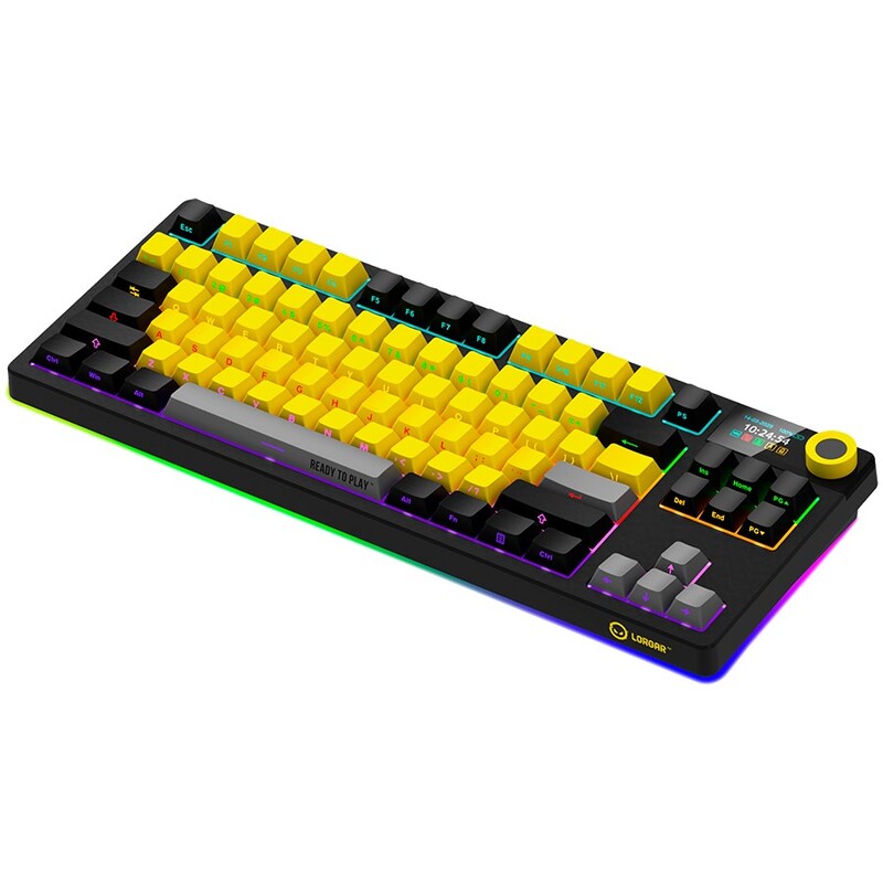 Клавіатура Lorgar Pro KBP70TKLW Wireless Black/Yellow (LRG-KBP70TKLW-YL-US)