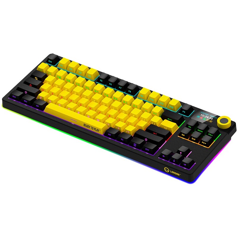 Клавіатура Lorgar Pro KBP70TKLW Wireless Black/Yellow (LRG-KBP70TKLW-YL-US)