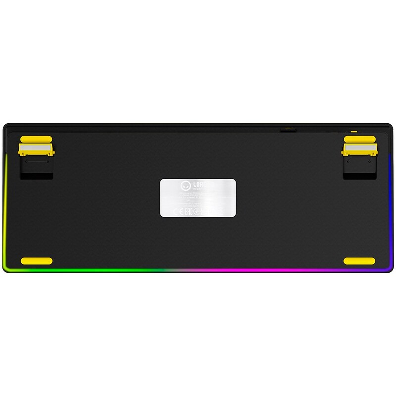 Клавіатура Lorgar Pro KBP70TKLW Wireless Black/Yellow (LRG-KBP70TKLW-YL-US)