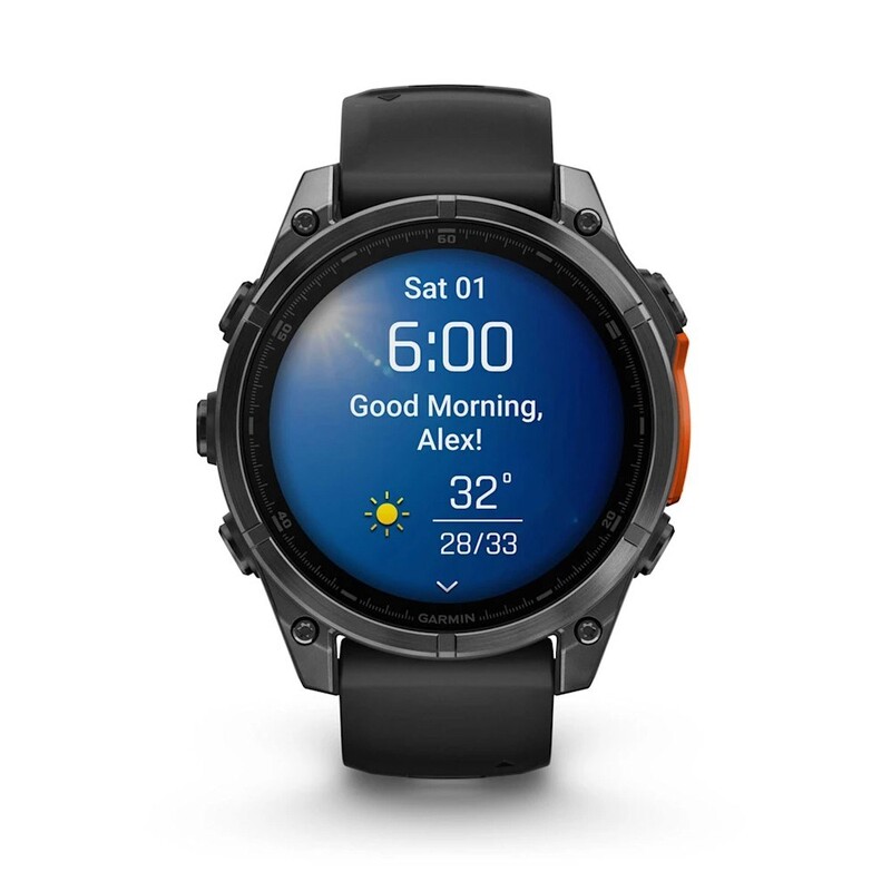 Смарт-часы Garmin Fenix 8 47mm AMOLED Slate Gray with Black Silicone Band (010-02904-00)