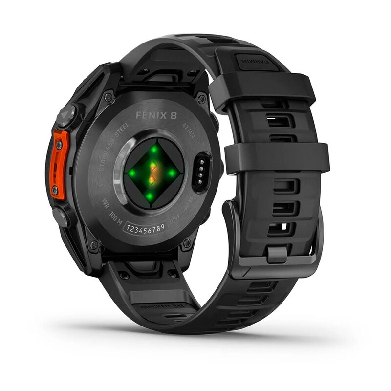 Смарт-часы Garmin Fenix 8 47mm AMOLED Slate Gray with Black Silicone Band (010-02904-00)