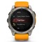 Фото - Смарт-часы Garmin Fenix 8 51mm AMOLED Sapphire Titanium with Spark Orange/Graphite Silicone Band (010-02905-11) | click.ua