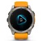 Фото - Смарт-часы Garmin Fenix 8 51mm AMOLED Sapphire Titanium with Spark Orange/Graphite Silicone Band (010-02905-11) | click.ua
