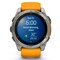 Фото - Смарт-часы Garmin Fenix 8 51mm AMOLED Sapphire Titanium with Spark Orange/Graphite Silicone Band (010-02905-11) | click.ua