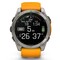 Фото - Смарт-часы Garmin Fenix 8 51mm AMOLED Sapphire Titanium with Spark Orange/Graphite Silicone Band (010-02905-11) | click.ua