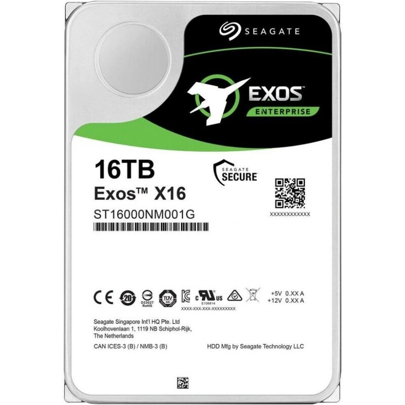 Накопичувач HDD 3.5" SAS 16TB Seagate Exos X18 7200rpm (ST16000NM007H)