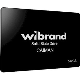 Накопитель SSD 512GB Wibrand Caiman 2.5" SATA 3D NAND TLC (WI2.5SSD/CA512GBST)