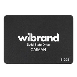Накопичувач SSD 512GB Wibrand Caiman 2.5" SATA 3D NAND TLC (WI2.5SSD/CA512GB)