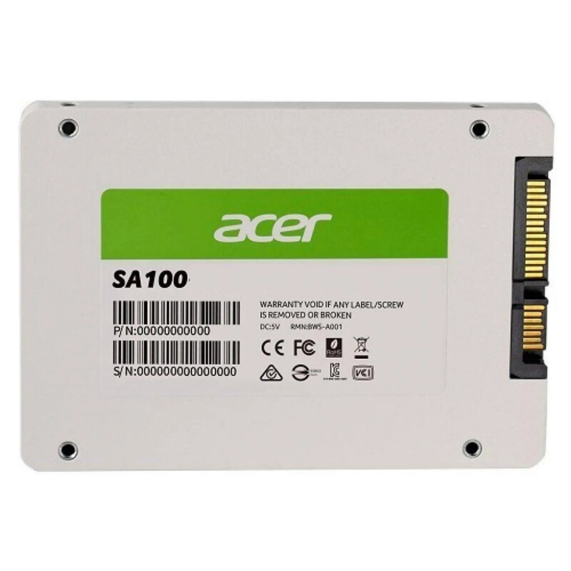 Накопичувач SSD 120GB Acer SA100 2.5" SATAIII 3D NAND TLC (BL.9BWWA.101)