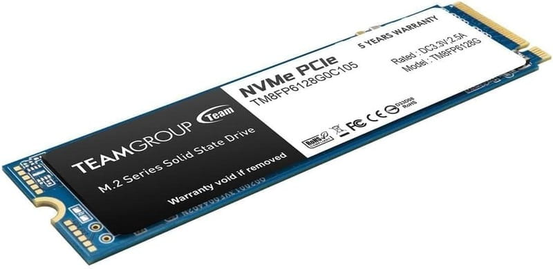 Накопитель SSD  128GB Team MP33 M.2 2280 PCIe 3.0 x4 3D TLC (TM8FP6128G0C101)